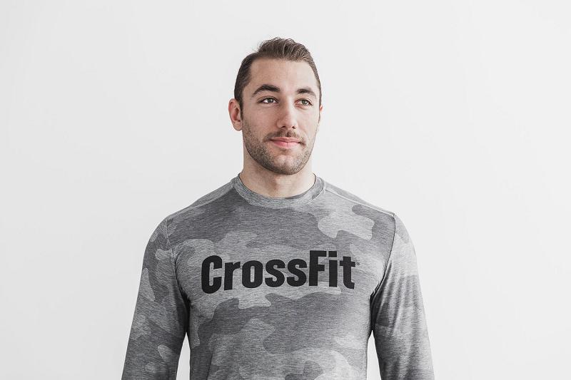 Camo Nobull Crossfit<Sup>®</Sup> Tee (CAMO) Men's Long Sleeve | CA S1572G